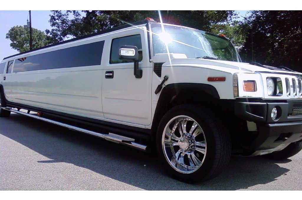 Wellingborough White Hummer Limo outdoor